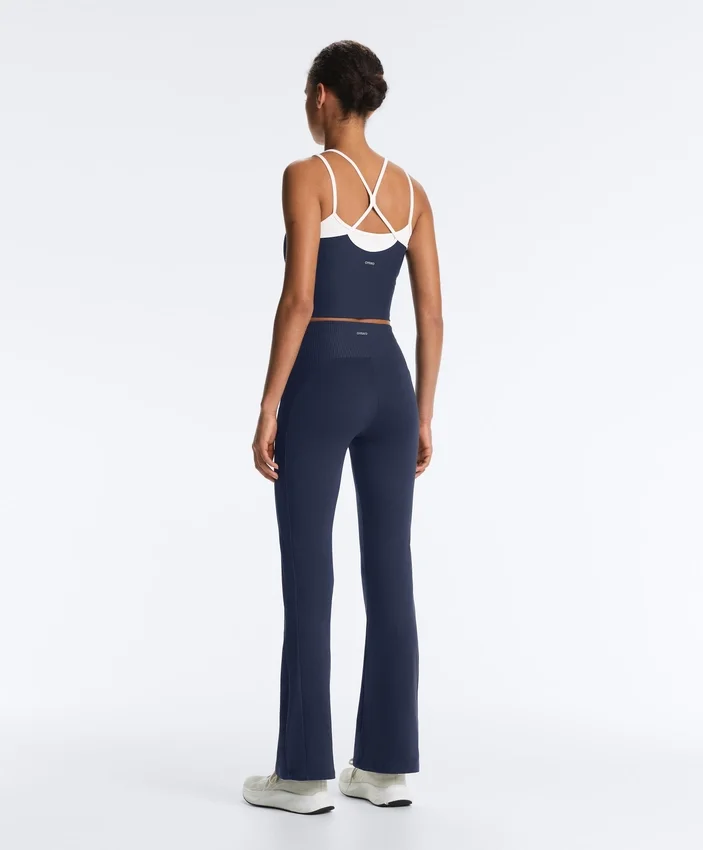Spodnie z wysokim stanem Comfortlux Rib Flare Spodnie z wysokim stanem Comfortlux Rib Flare