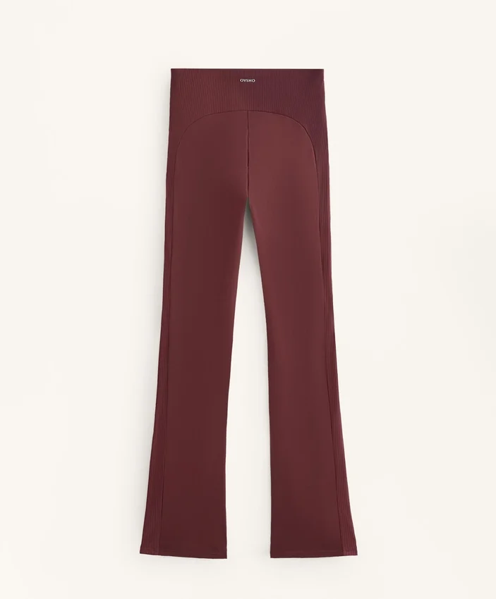 Spodnie z wysokim stanem Comfortlux Rib Flare Spodnie z wysokim stanem Comfortlux Rib Flare