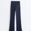 Spodnie z wysokim stanem Comfortlux Rib Flare Spodnie z wysokim stanem Comfortlux Rib Flare