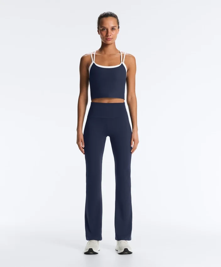 Spodnie z wysokim stanem Comfortlux Rib Flare Spodnie z wysokim stanem Comfortlux Rib Flare