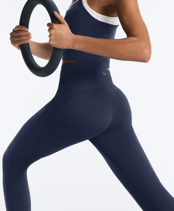 Spodnie z wysokim stanem Comfortlux Rib Flare Spodnie z wysokim stanem Comfortlux Rib Flare