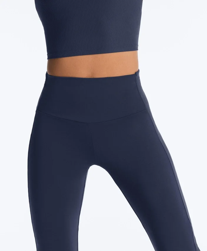 Spodnie z wysokim stanem Comfortlux Rib Flare Spodnie z wysokim stanem Comfortlux Rib Flare