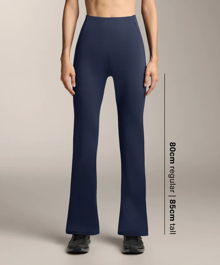 Spodnie z wysokim stanem Comfortlux Rib Flare Spodnie z wysokim stanem Comfortlux Rib Flare
