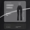 Spodnie z wysokim stanem, Compressive, z rozszerzanymi nogawkami Spodnie z wysokim stanem, Compressive, z rozszerzanymi nogawkami