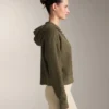 Strukturalna dzianinowa kurtka z kapturem Strukturalna dzianinowa kurtka z kapturem