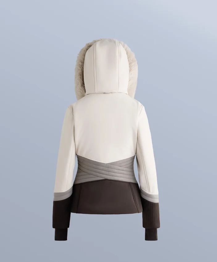 Superdopasowana, wodoodporna kurtka narciarska Primaloft® w stylu color-block Superdopasowana, wodoodporna kurtka narciarska Primaloft® w stylu color-block