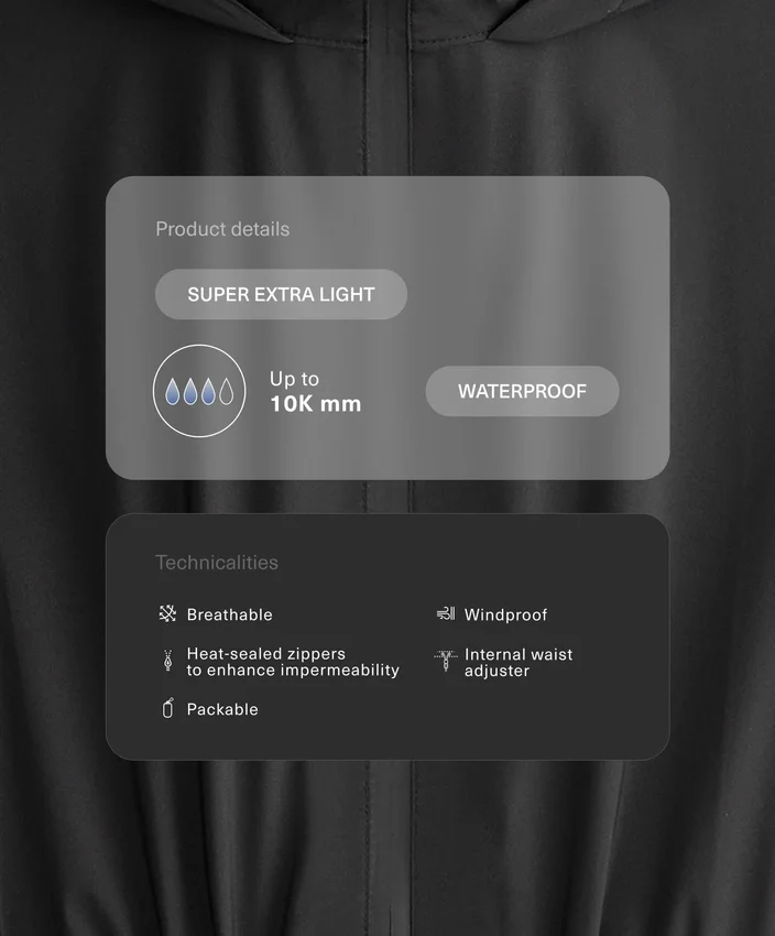 Superlekka, wodoodporna kurtka 10K, którą można łatwo spakować Superlekka, wodoodporna kurtka 10K, którą można łatwo spakować