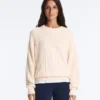 Swetry z dzianiny typu cable knit, 100% bawełna