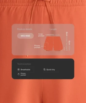 Szorty 2 w 1 o średnim stanie i Light Touch