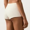 Szorty bikini z wysokim stanem z dzianiny szydełkowej o fakturze bąbelkowej Szorty bikini z wysokim stanem z dzianiny szydełkowej o fakturze bąbelkowej