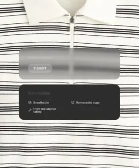 Szorty polo w paski z krótkim rękawem Szorty polo w paski z krótkim rękawem