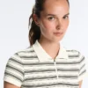 Szorty polo w paski z krótkim rękawem Szorty polo w paski z krótkim rękawem