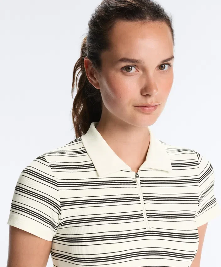 Szorty polo w paski z krótkim rękawem Szorty polo w paski z krótkim rękawem