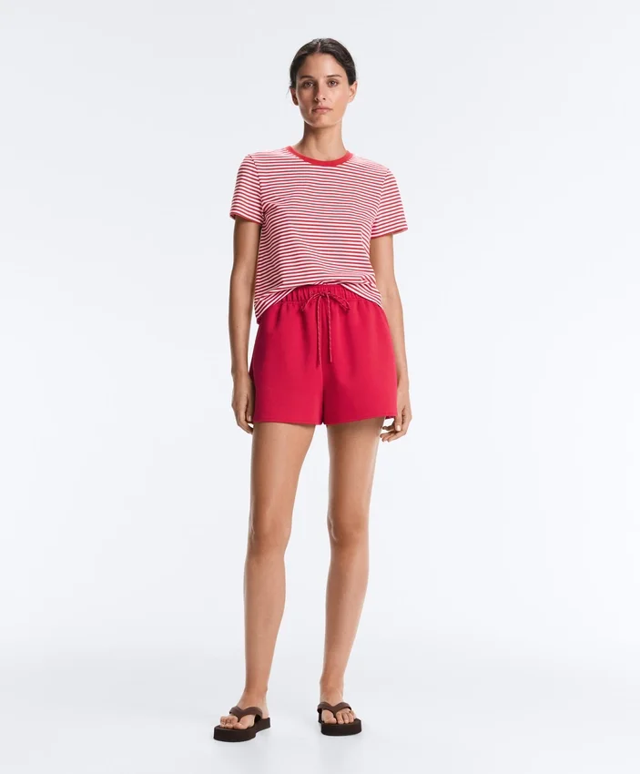 T-shirt z krótkim rękawem o regularnym kroju z mieszanki bawełny w paski T-shirt z krótkim rękawem o regularnym kroju z mieszanki bawełny w paski