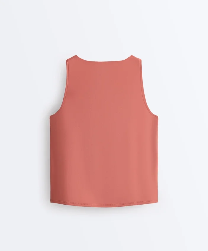 T-shirt bez rękawów Comfortlux z krzyżującym się dekoltem T-shirt bez rękawów Comfortlux z krzyżującym się dekoltem