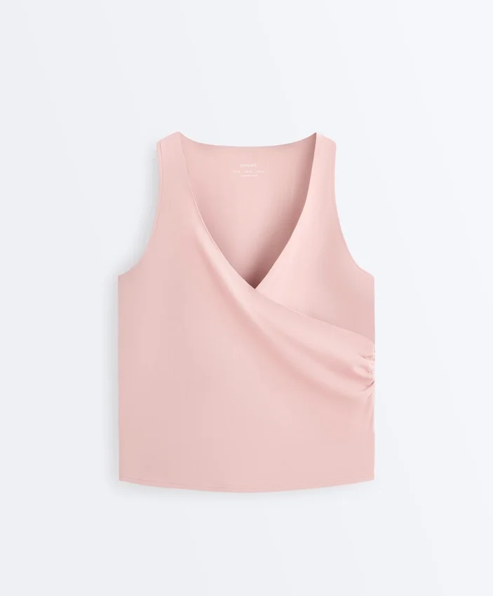 T-shirt bez rękawów Comfortlux z krzyżującym się dekoltem T-shirt bez rękawów Comfortlux z krzyżującym się dekoltem