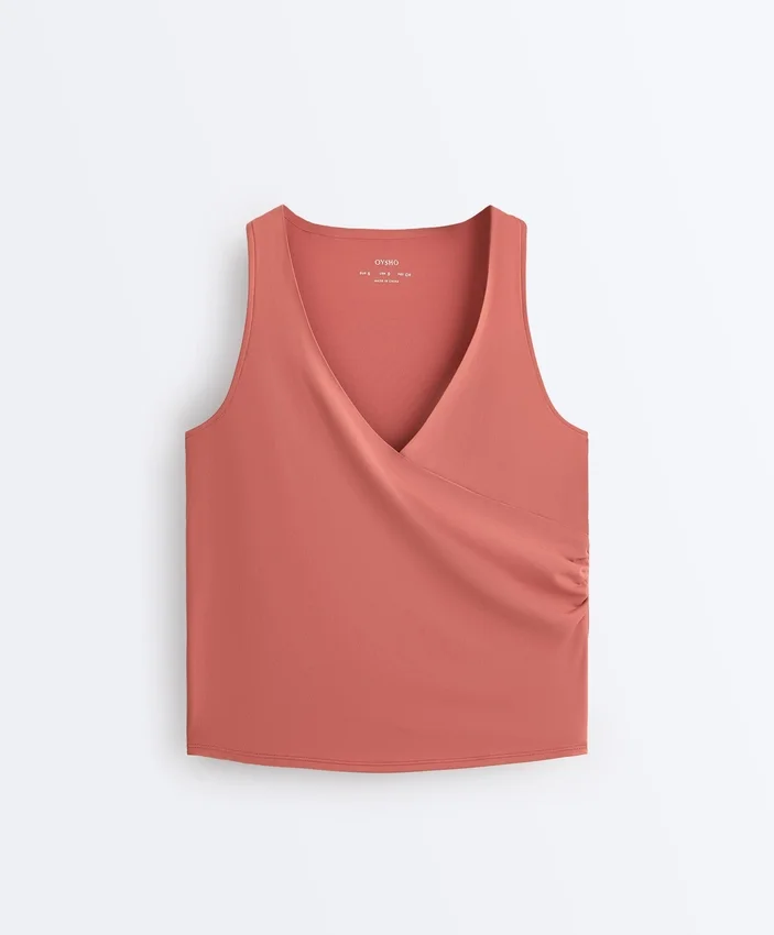 T-shirt bez rękawów Comfortlux z krzyżującym się dekoltem T-shirt bez rękawów Comfortlux z krzyżującym się dekoltem