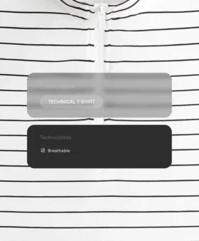 T-shirt bez rękawów w paski z półsuwakiem