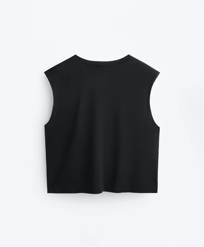 T-shirt bez rękawów z mieszanki modalu T-shirt bez rękawów z mieszanki modalu