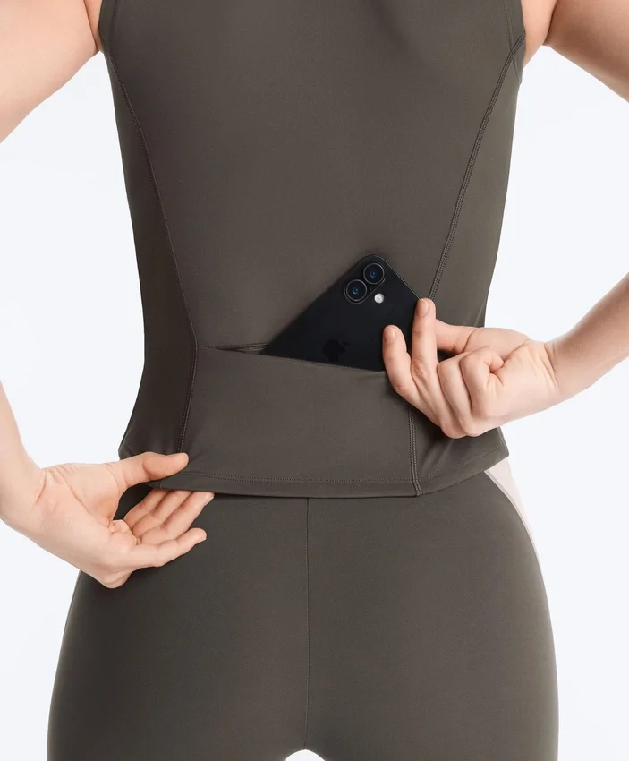 T-shirt bez rękawów z zamkiem T-shirt bez rękawów z zamkiem