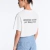 T-shirt o prostym kroju z mieszanki bawełny z nadrukiem T-shirt o prostym kroju z mieszanki bawełny z nadrukiem
