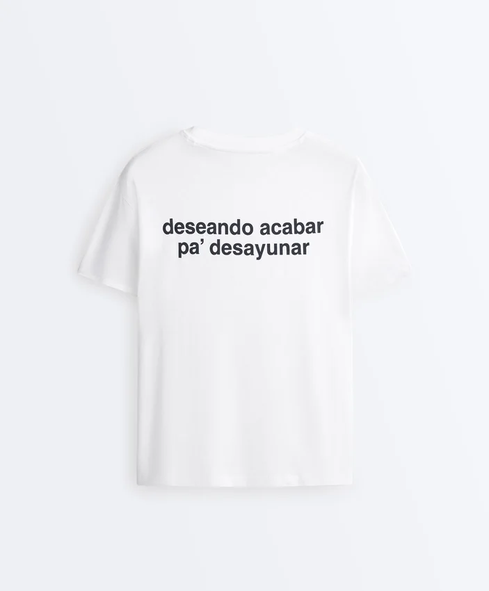T-shirt o prostym kroju z mieszanki bawełny z nadrukiem T-shirt o prostym kroju z mieszanki bawełny z nadrukiem