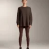 T-shirt oversize z długim rękawem z mieszanki bawełny T-shirt oversize z długim rękawem z mieszanki bawełny