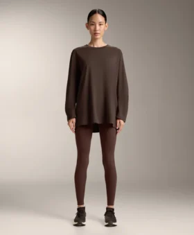 T-shirt oversize z długim rękawem z mieszanki bawełny T-shirt oversize z długim rękawem z mieszanki bawełny