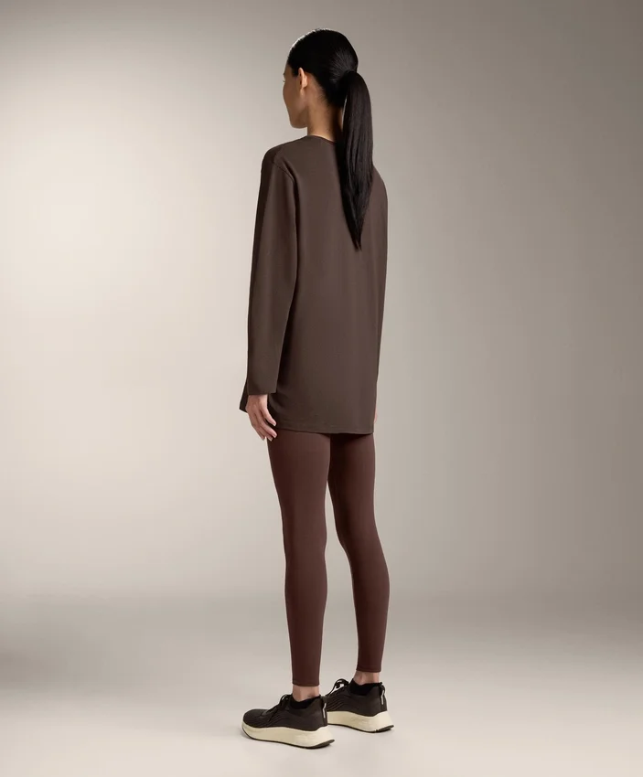 T-shirt oversize z długim rękawem z mieszanki bawełny T-shirt oversize z długim rękawem z mieszanki bawełny