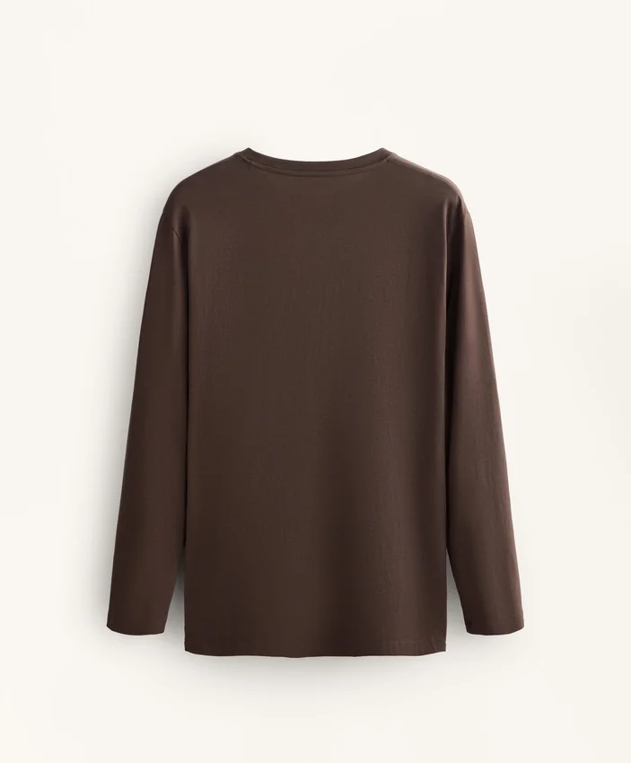 T-shirt oversize z długim rękawem z mieszanki bawełny T-shirt oversize z długim rękawem z mieszanki bawełny