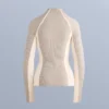 T-shirt termiczny z kontrastową dzianiną prążkowaną T-shirt termiczny z kontrastową dzianiną prążkowaną