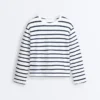 T-shirt z długim rękawem o luźnym kroju oversize z mieszanki bawełny w paski T-shirt z długim rękawem o luźnym kroju oversize z mieszanki bawełny w paski