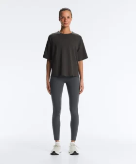 T-shirt z krótkim rękawem o luźnym kroju z mieszanki bawełny