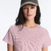 T-shirt z krótkim rękawem o regularnym kroju w paski z mieszanki bawełny T-shirt z krótkim rękawem o regularnym kroju w paski z mieszanki bawełny