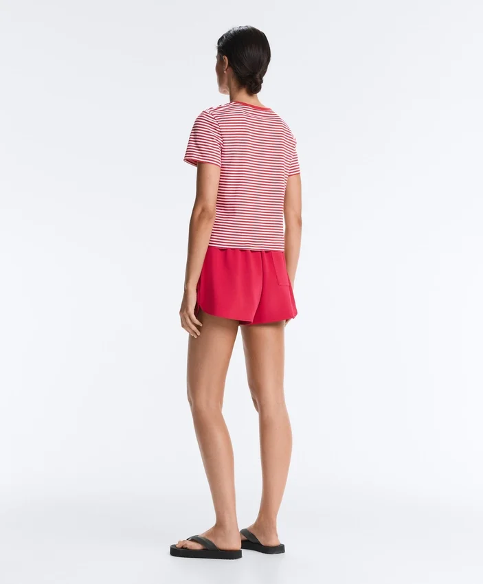 T-shirt z krótkim rękawem o regularnym kroju z mieszanki bawełny w paski T-shirt z krótkim rękawem o regularnym kroju z mieszanki bawełny w paski