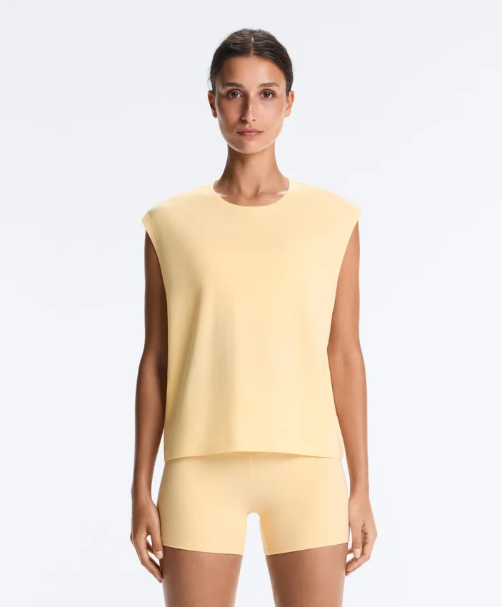 T-shirty bez rękawów z mieszanki bawełny T-shirty bez rękawów z mieszanki bawełny