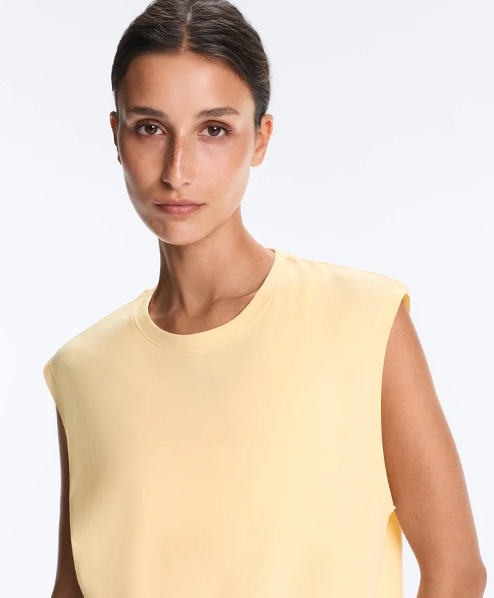 T-shirty bez rękawów z mieszanki bawełny T-shirty bez rękawów z mieszanki bawełny