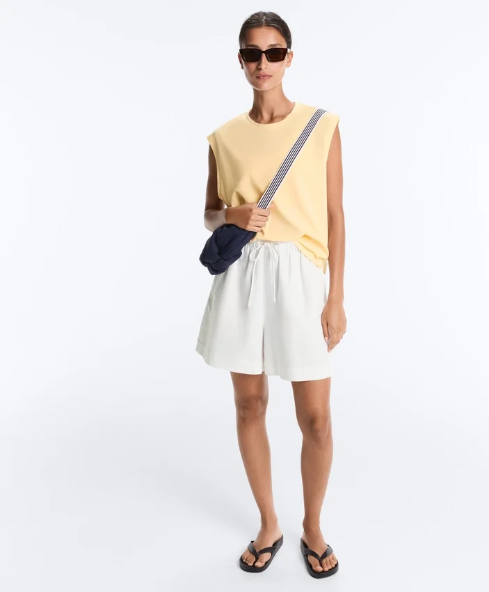 T-shirty bez rękawów z mieszanki bawełny T-shirty bez rękawów z mieszanki bawełny