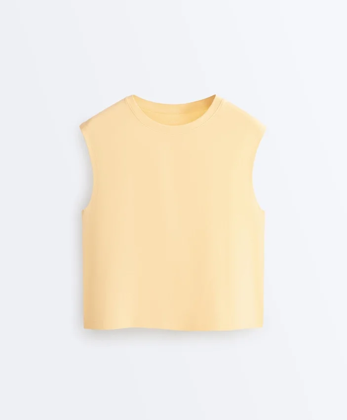 T-shirty bez rękawów z mieszanki bawełny T-shirty bez rękawów z mieszanki bawełny