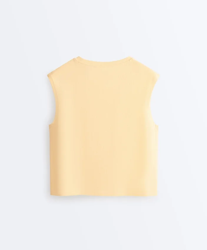 T-shirty bez rękawów z mieszanki bawełny T-shirty bez rękawów z mieszanki bawełny
