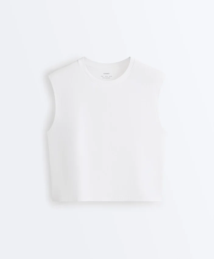 T-shirty bez rękawów z mieszanki bawełny T-shirty bez rękawów z mieszanki bawełny