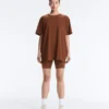 T-shirty oversize z krótkim rękawem z mieszanki bawełny T-shirty oversize z krótkim rękawem z mieszanki bawełny