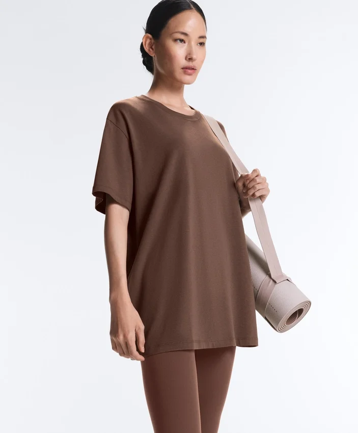 T-shirty oversize z krótkim rękawem z mieszanki bawełny T-shirty oversize z krótkim rękawem z mieszanki bawełny