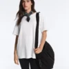 T-shirty oversize z krótkim rękawem z mieszanki bawełny T-shirty oversize z krótkim rękawem z mieszanki bawełny