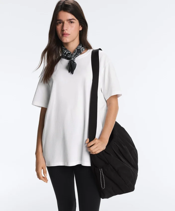 T-shirty oversize z krótkim rękawem z mieszanki bawełny T-shirty oversize z krótkim rękawem z mieszanki bawełny