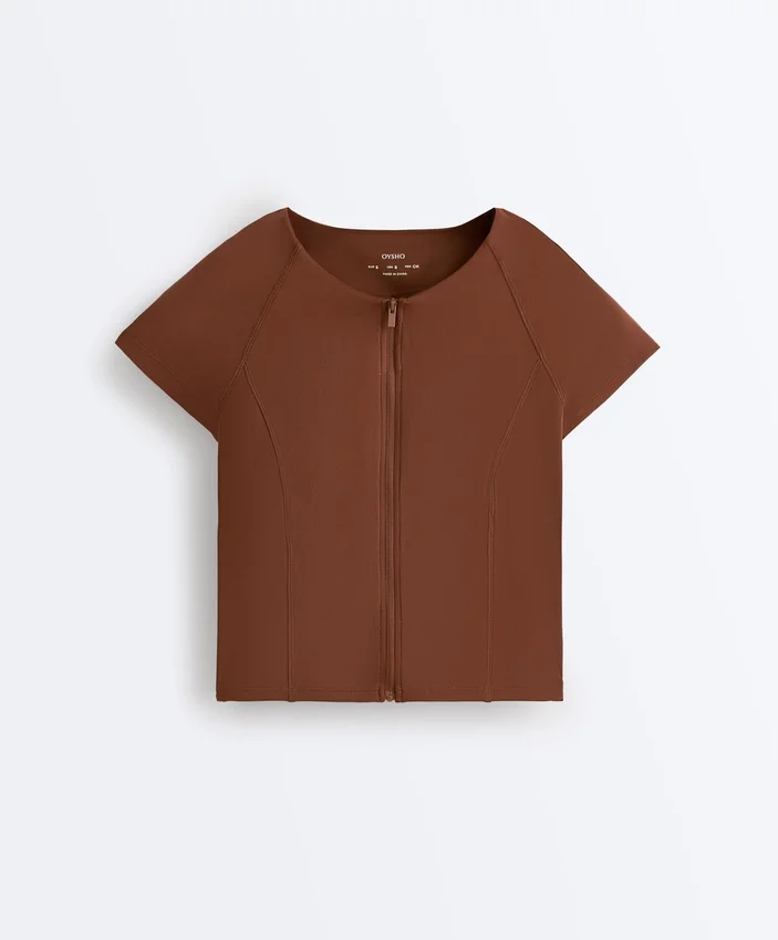 T-shirty z krótkim rękawem i zamkiem T-shirty z krótkim rękawem i zamkiem