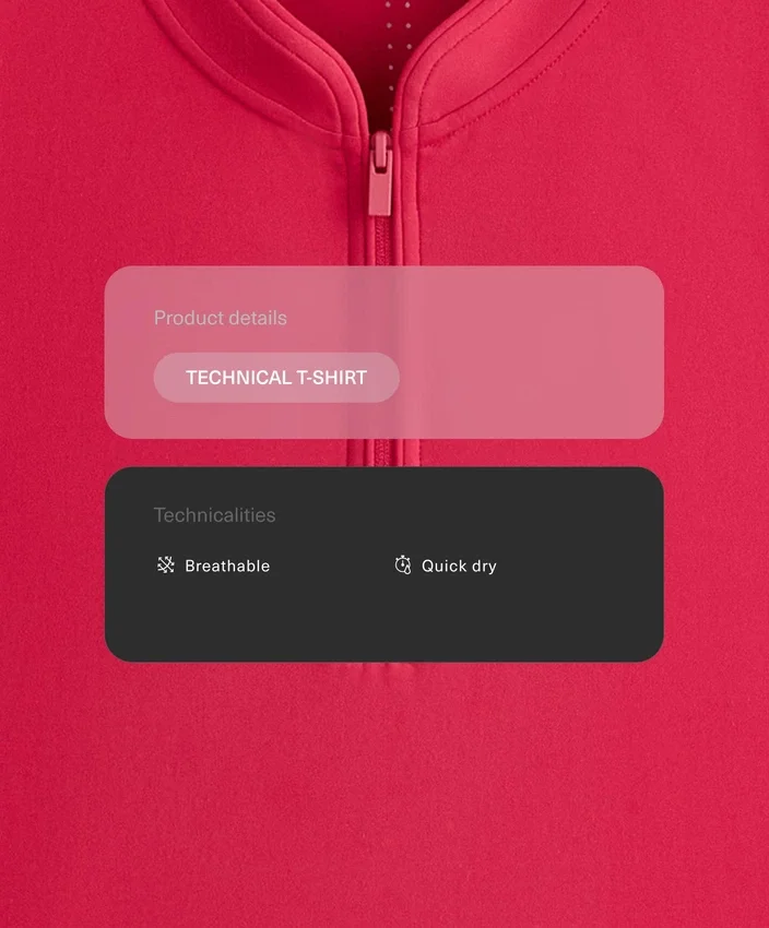 Techniczny T-shirt bez rękawów z półzamkiem Techniczny T-shirt bez rękawów z półzamkiem