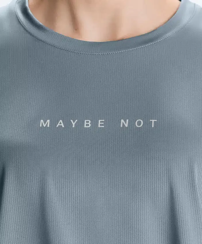 Techniczny T-shirt z długim rękawem i nadrukiem Techniczny T-shirt z długim rękawem i nadrukiem