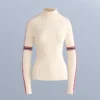Termiczny T-shirt z dzianiny z kontrastowymi detalami Termiczny T-shirt z dzianiny z kontrastowymi detalami