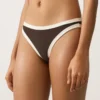 Top bikini w kształcie trójkąta z kontrastową lamówką Top bikini w kształcie trójkąta z kontrastową lamówką